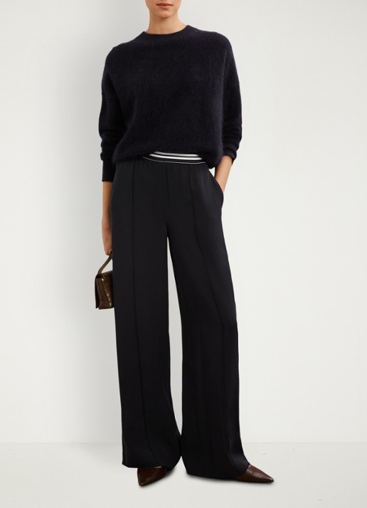 Reiss Sonnie high waist wide fit broek met steekzakken