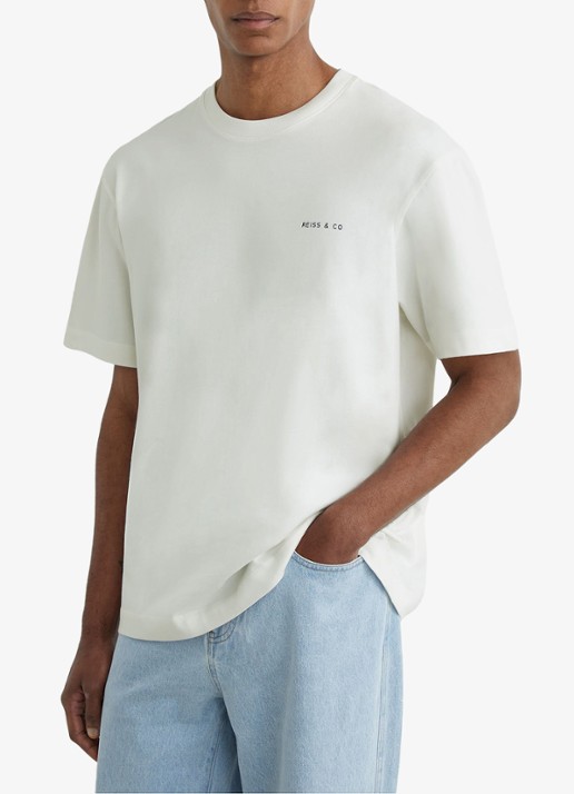 Reiss Splash T-shirt met front- en backprint