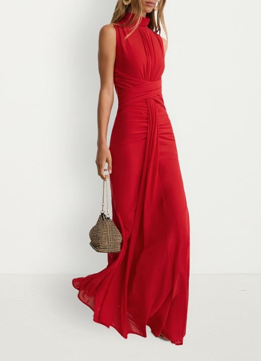 Reiss Starla maxi jurk met ruches
