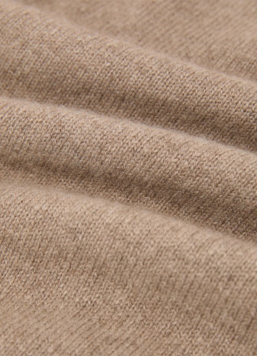 Reiss Stevie fijngebreid trui van kasjmier met ronde hals - detail 4 beige