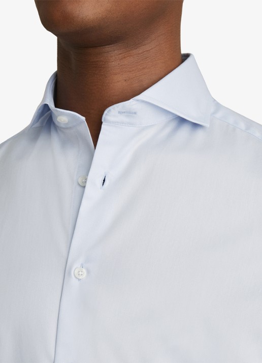 Reiss Storm slim fit overhemd  - detail 7 lichtblauw