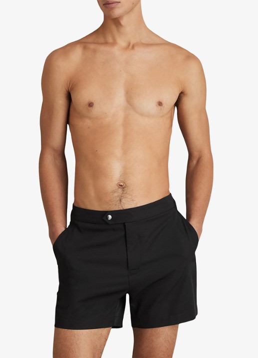 Reiss SUN Side-Adjuster Swim Shorts - voorkant 2 zwart