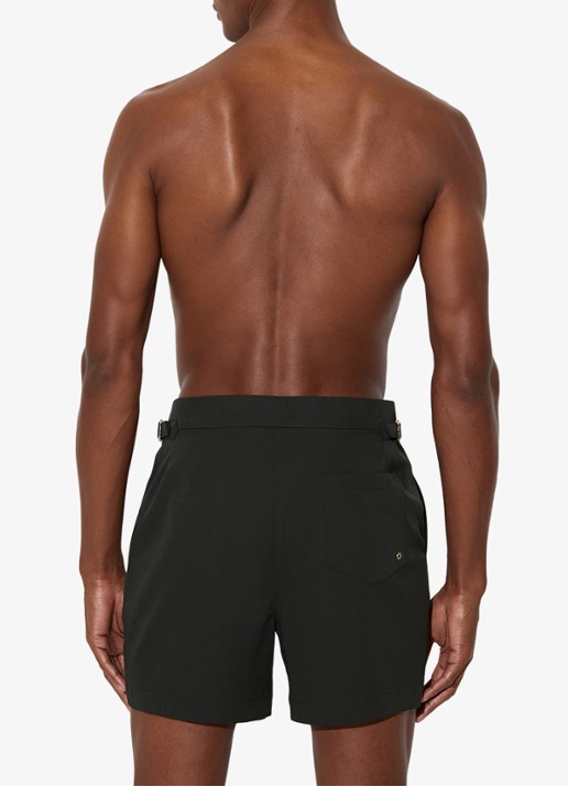 Reiss Sun zwemshort met steekzakken  - achterkant 6 donkergroen