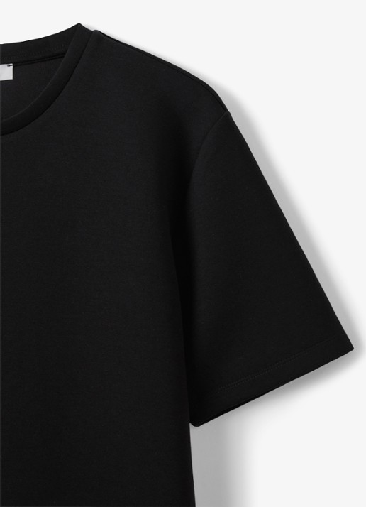Reiss T-shirt van scuba - detail 4 black / zwart