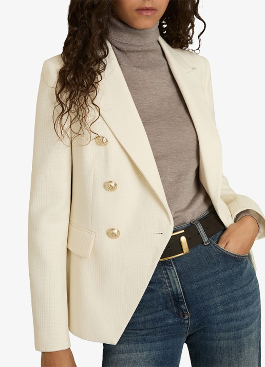 Reiss Tally double breasted blazer met sierknopen