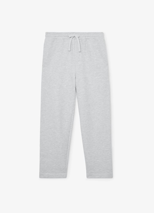 Reiss Tanner tapered fit joggingbroek met trekkoord - voorkant grijsmele