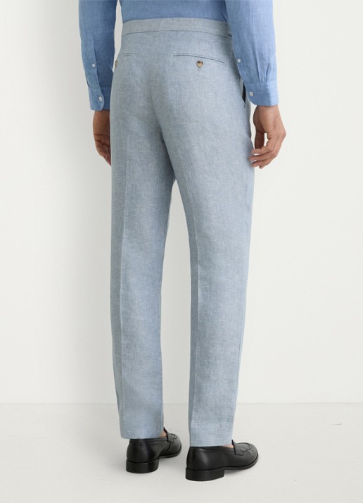 Reiss Tapered fit chino met knoop detail - achterkant 6 lichtblauw