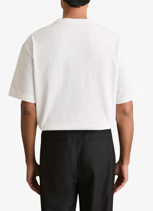 Reiss Tate oversized T-shirt met ronde hals - achterkant 5 wit