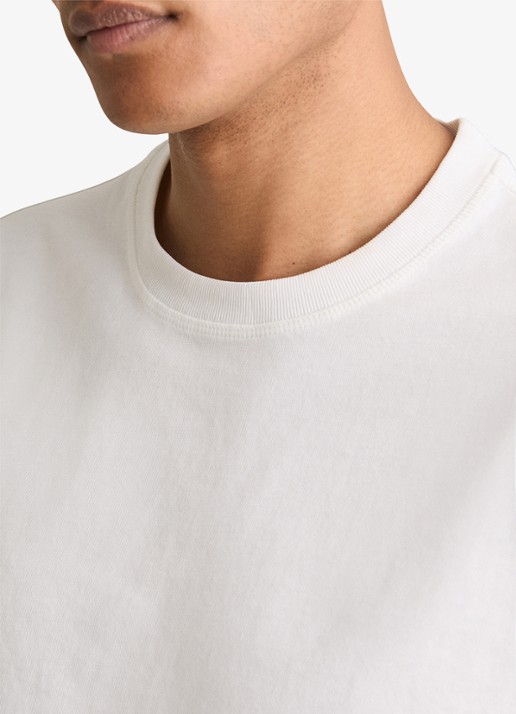 Reiss Tate oversized T-shirt met ronde hals - detail 4 wit