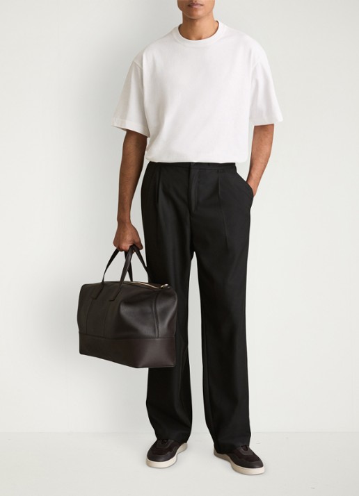 Reiss Tate oversized T-shirt met ronde hals - voorkant 2 wit