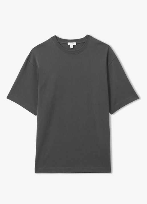 Reiss Tate T-shirt met ronde hals  - voorkant 4 antraciet