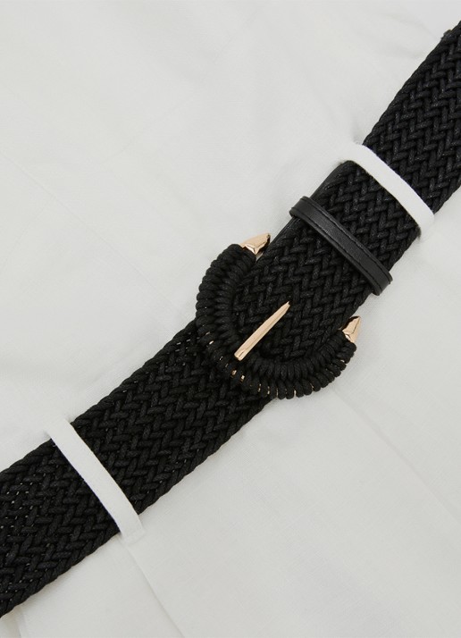 Reiss Taylor playsuit van linnen met ceintuur - detail 3 wit