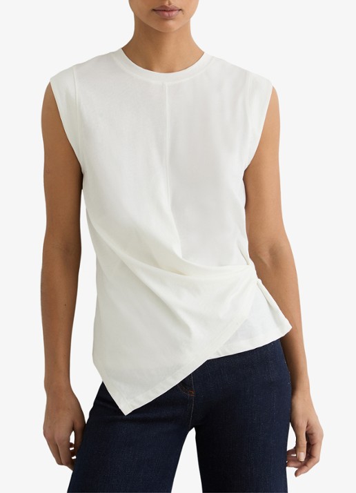 Reiss Tia top met gedrapeerd detail
