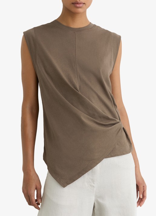Reiss Tia top met gedrapeerd detail