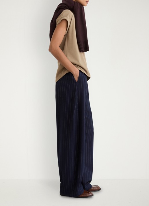 Reiss Tommie T-shirt met stretch - detail 3 taupe