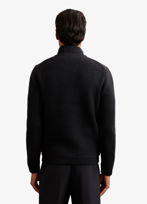 Reiss Townsend jack met quilt patroon - achterkant 7 navy / blauw