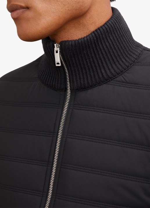 Reiss Townsend jack met quilt patroon - detail 4 navy / blauw