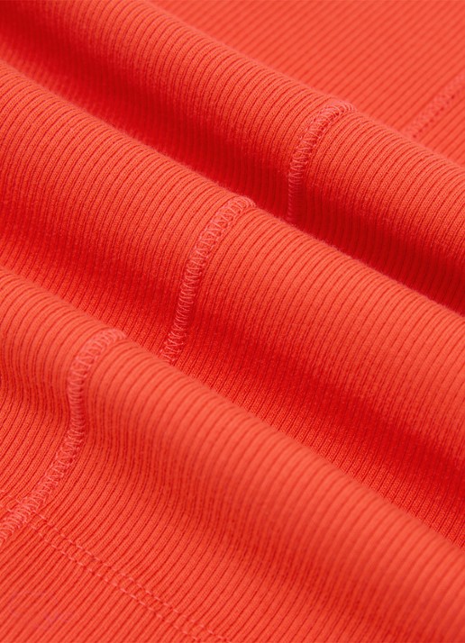 Reiss VIOLET Stretch-Cotton Ribbed Vest - detail 7 coral pink