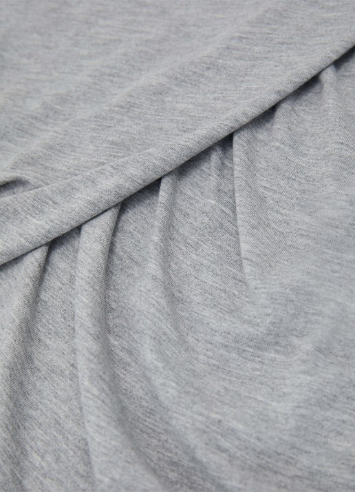 Reiss Wanda top met plooien - detail 2 grey marl / grijs