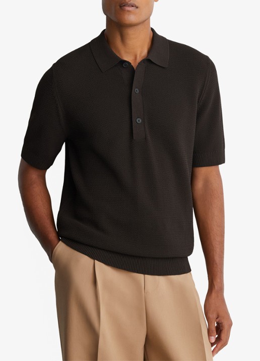 Reiss Warren grofgebreide regular fit polo