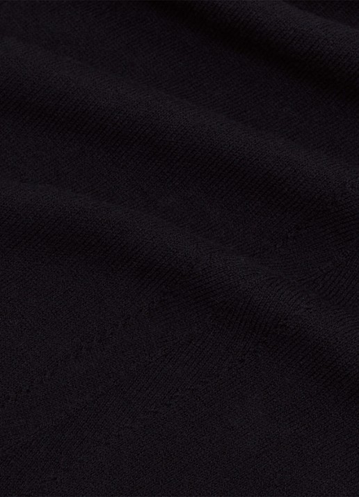 Reiss Wendy fijngebreide trui van wol met col - detail 5 black / zwart
