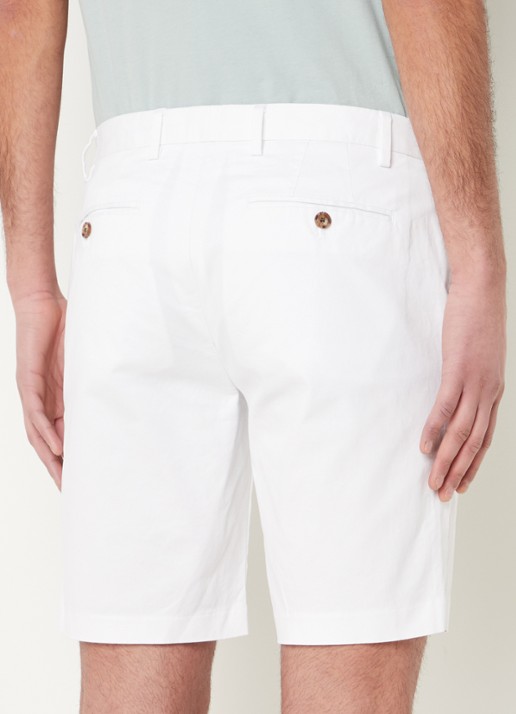 Reiss Wicket straight fit korte chino met steekzakken  - achterkant 4 white / wit