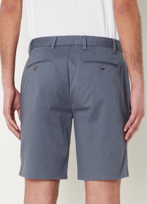 Reiss Wicket straight fit korte chino met steekzakken  - achterkant 3 staalblauw