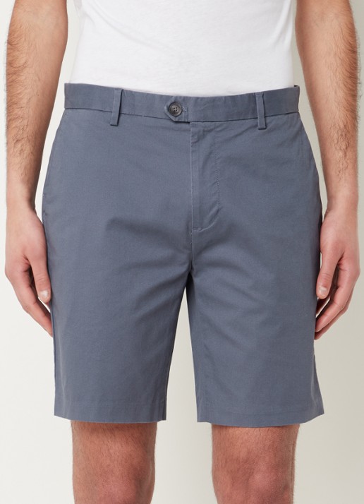 Reiss Wicket straight fit korte chino met steekzakken  - detail 4 staalblauw