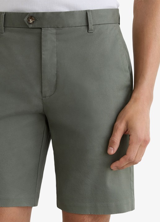 Reiss Wicket straight fit korte chino met steekzakken - detail 7 groen