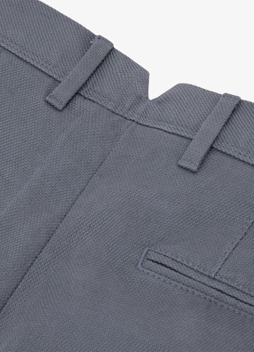 Reiss Wide fit korte chino met structuur - detail 4 airforce blue / blauw