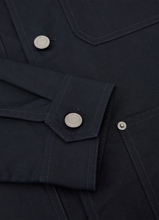 Reiss Yorker overshirt met borstzakken - detail 5 indigo