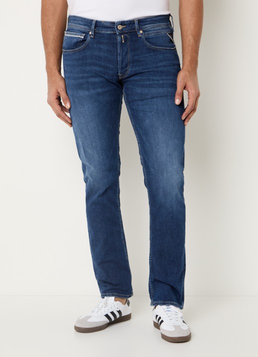 Replay 573 slim fit jeans met donkere wassing