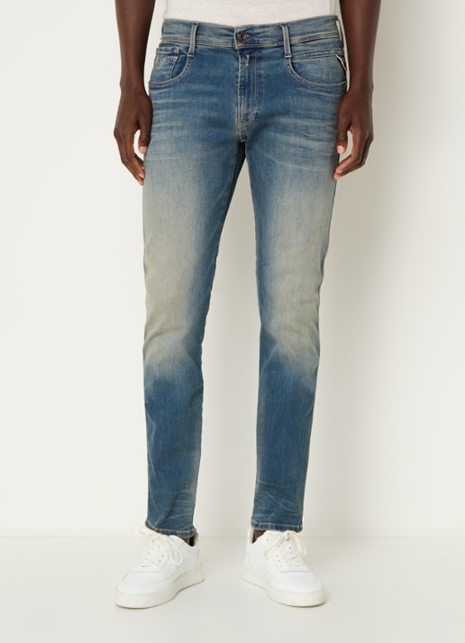 Replay Anbass slim fit jeans met steekzakken