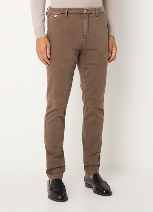Replay Benni slim fit broek met steekzakken