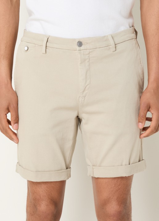 Replay Benni straight fit korte chino met steekzakken