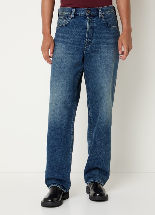 Replay Bwaii loose fit jeans met donkere wassing
