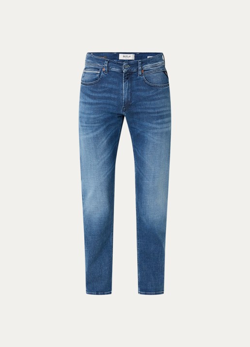 Replay Grover straight leg jeans met medium wassing