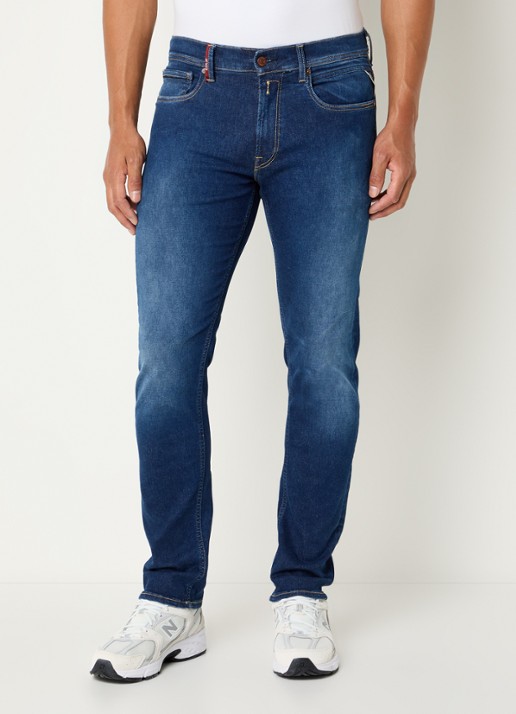 Replay Grover straight leg jeans met steekzakken