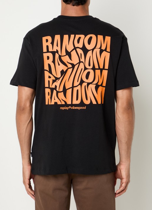 Replay T-shirt met front- en backprint