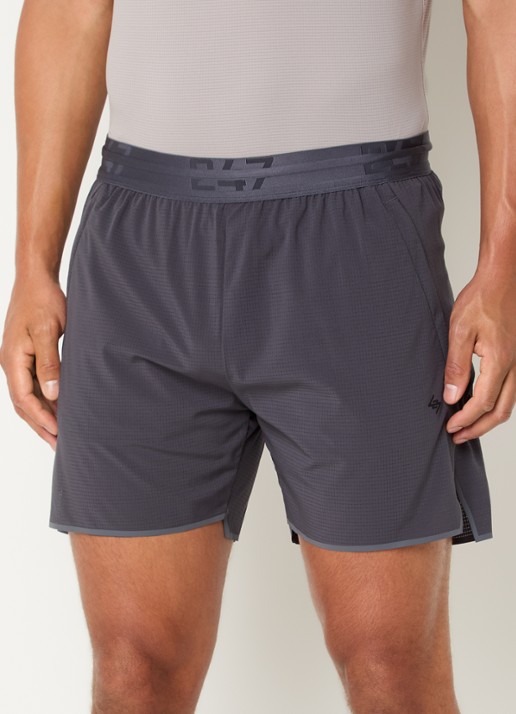 Represent 247 Aero loose fit korte broek met steekzakken - detail antraciet