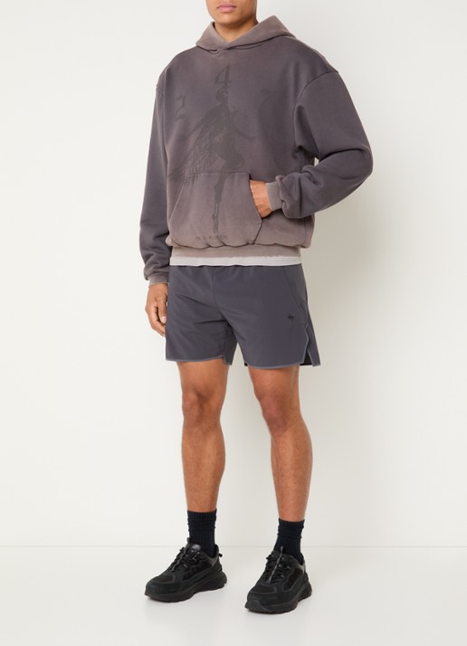 Represent 247 Angel hoodie met logoprint - voorkant 4 taupe