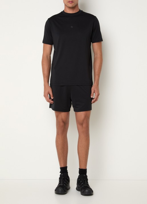 Represent 247 DNA loose fit korte broek met steekzakken - voorkant 3 zwart