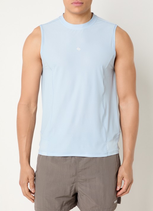 Represent 247 Hybrid trainings tanktop met print - achterkant 4 lichtblauw