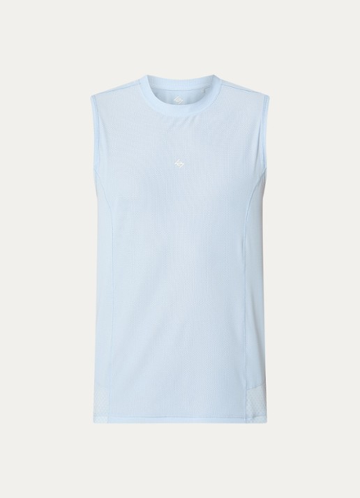 Represent 247 Hybrid trainings tanktop met print - voorkant 2 lichtblauw