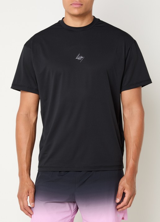Represent 247 Knight T-shirt met logo- en backprint - achterkant 4 zwart