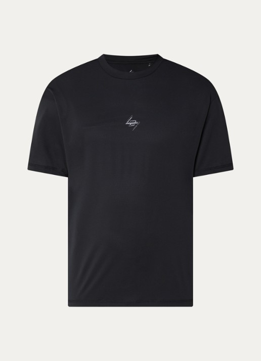 Represent 247 Knight T-shirt met logo- en backprint - voorkant zwart