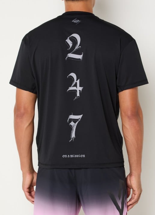 Represent 247 Knight T-shirt met logo- en backprint