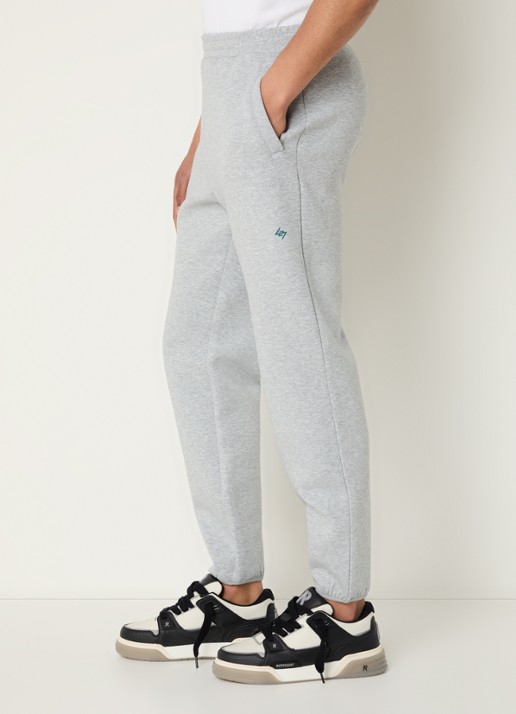 Represent 247 Numbers tapered fit joggingsbroek met logo en steekzakken - detail 5 grijsmele