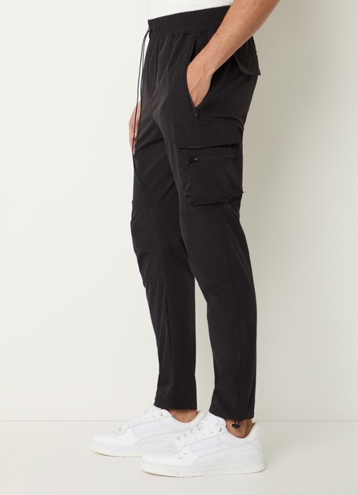 Represent 247 tapered fit cargobroek met klepzakken - detail 5 zwart