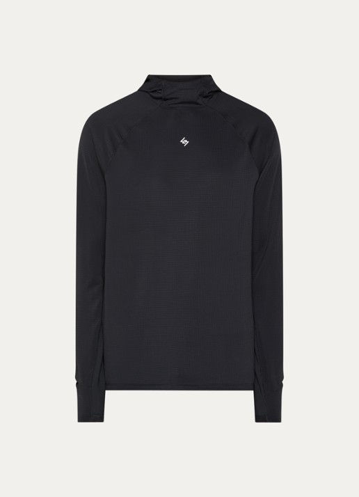 Represent 247 Ultra trui met capuchon en logo - voorkant 2 zwart